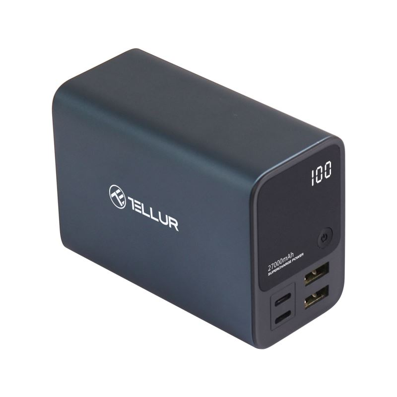 Tellur Ultra Pro PD903 Power Bank 27000mAh - Kék/Fekete (TLL158391)