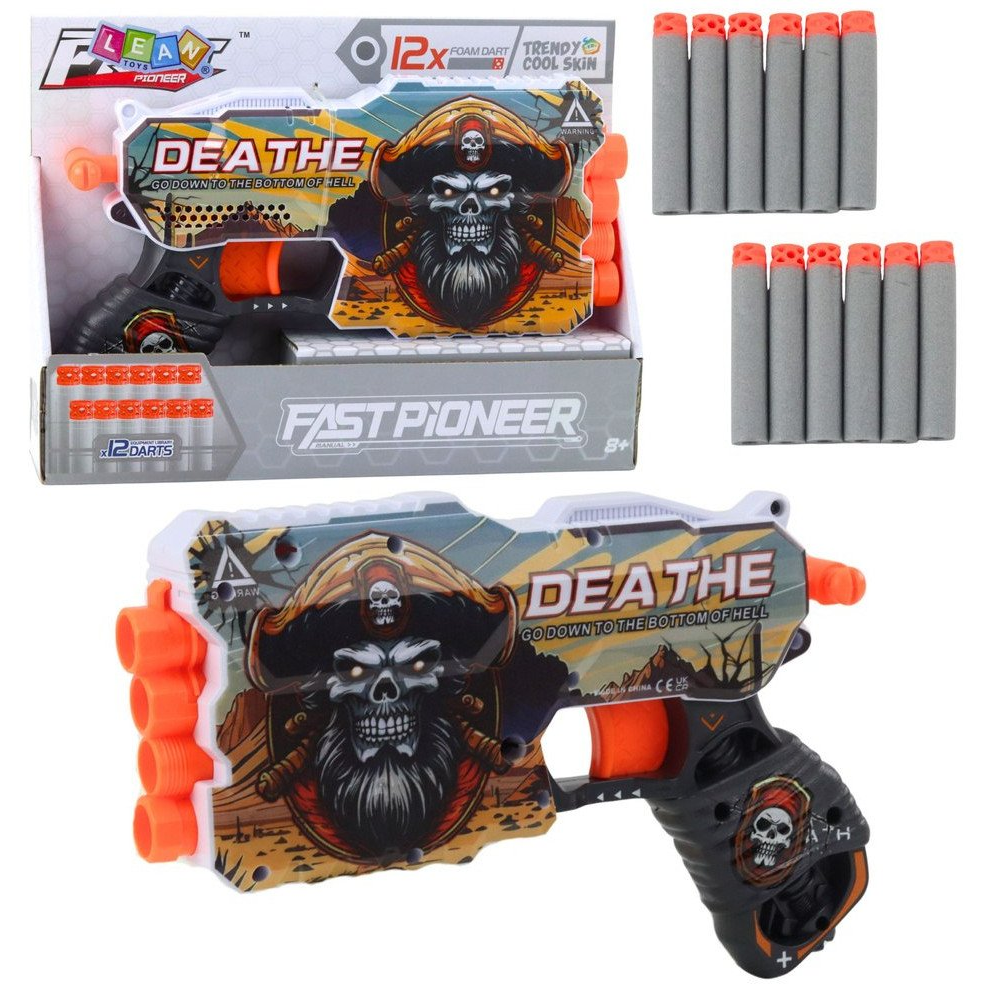 Lean Toys Kalóz Habszivacs Lövedékes Puska Tár 4 Dartshoz 12 db (24255)