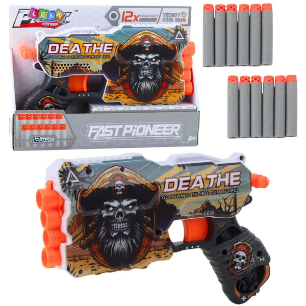 Lean Toys Kalóz Habszivacs Lövedékes Puska Tár 4 Dartshoz 12 db