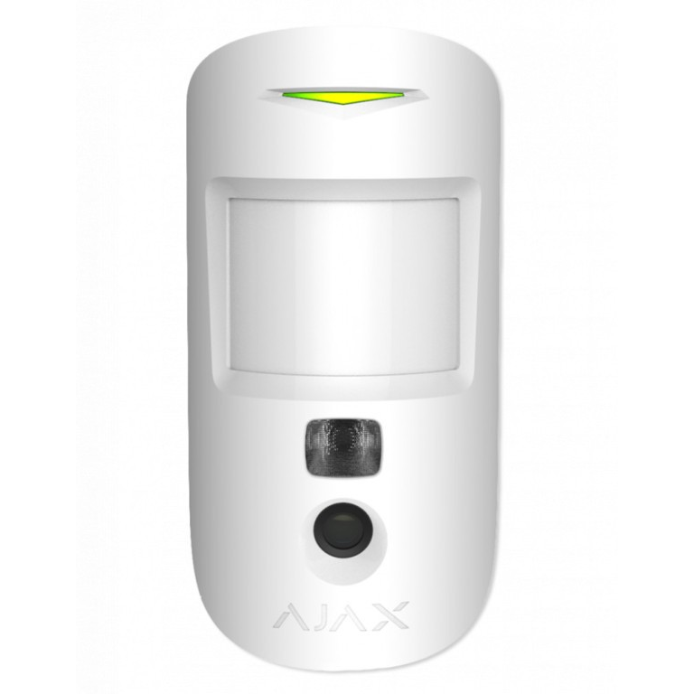 Ajax MotionCam PhOD WiFi mozgásérzékelő beépített kamerával - Fehér (AJ-MC-PHOD-WH)