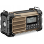 Sangean MMR-99 Kültéri rádió URH Vészhelyzeti rádió, Bluetooth® Napelem, Fröccsenő víz ellen védett, porvédett, Zseblámpa Barna