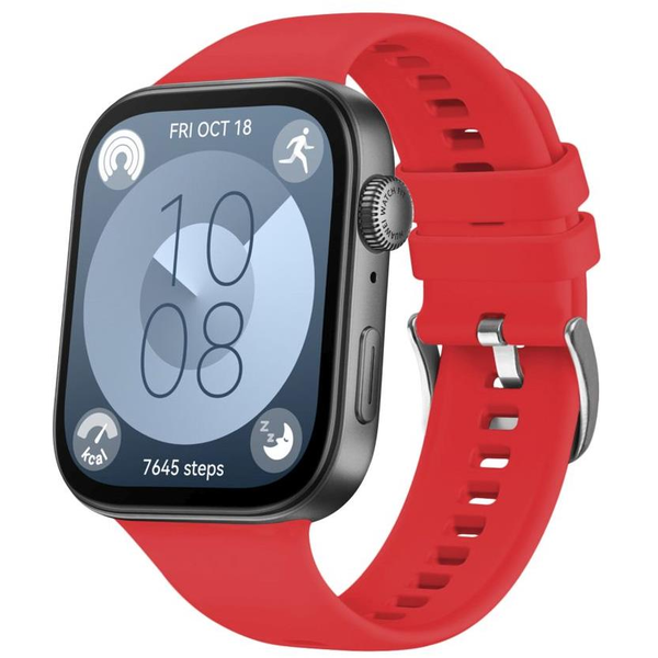 FIXED Silicone Strap Huawei Watch FIT 3 - piros