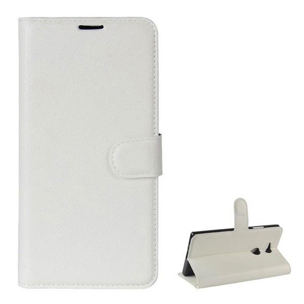 Tok álló, bőr hatású (FLIP, oldalra nyíló, asztali tartó funkció, prémium) FEHÉR [Sony Xperia L2 (H4311)] (5996457756650)