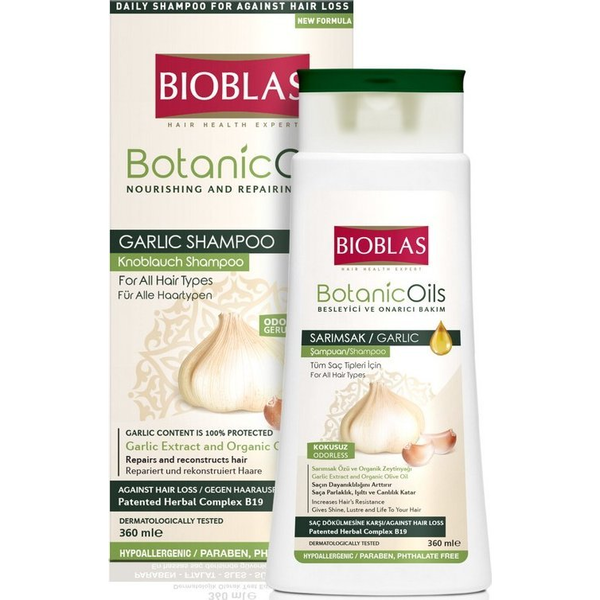 BIOBLAS anti-hair loss shampoo with garlic extract 360ml