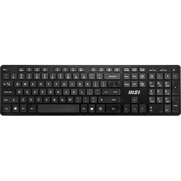 MSI ACCY Bill, RF1430 Vezetéknélküli billenytűzet + MA04W Vezetéknélküli egér, Fekete (OS1-AE01024-000)