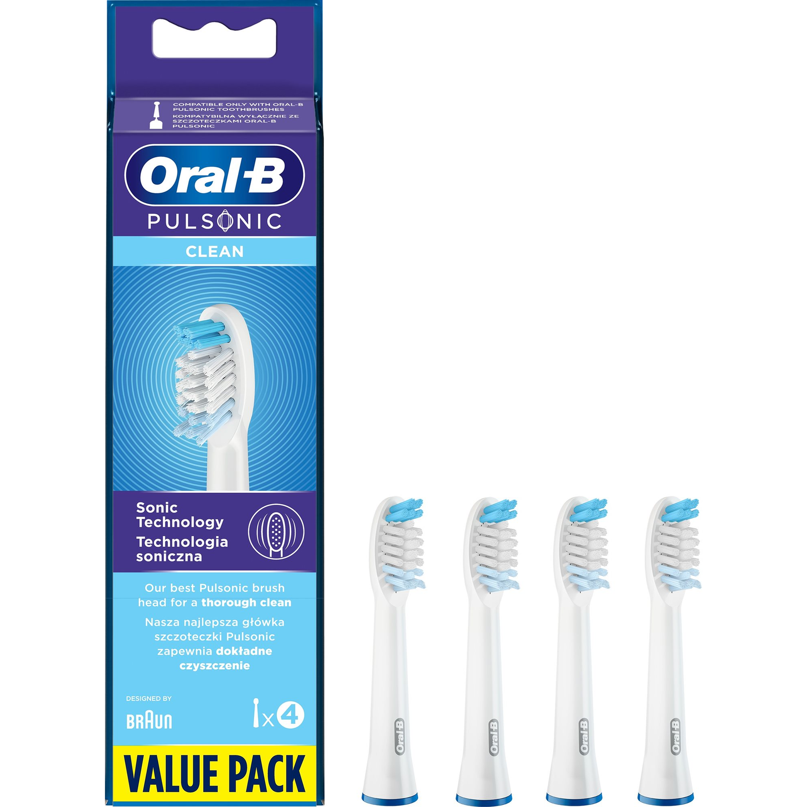 Oral-B Pulsonic SR32 pótfej, 4db (4210201245643)