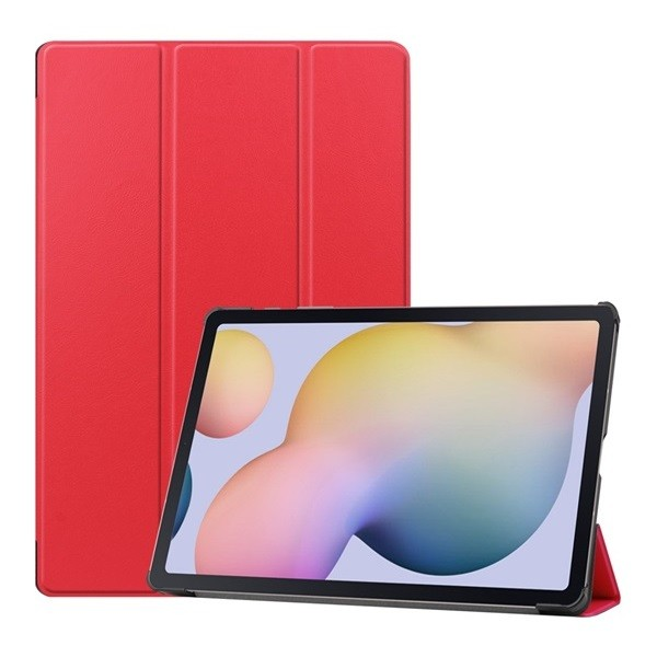 Samsung Galaxy Tab S7 Plus 12.4 / Tab S7 FE 12.4 / Tab S8 Plus 12.4, калъф за папка, Trifold, червен (RS99280)