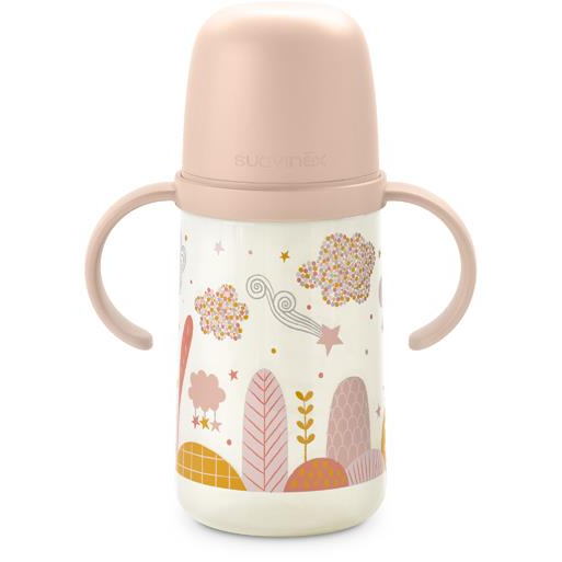 Suavinex Második palack füllel Dreams 270 ml - rózsaszínű