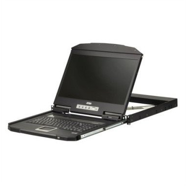 ATEN CL3100NX rack-konsol 47 cm (18.5") 1366 x 768 pixel Metal, Plast Sort 1U