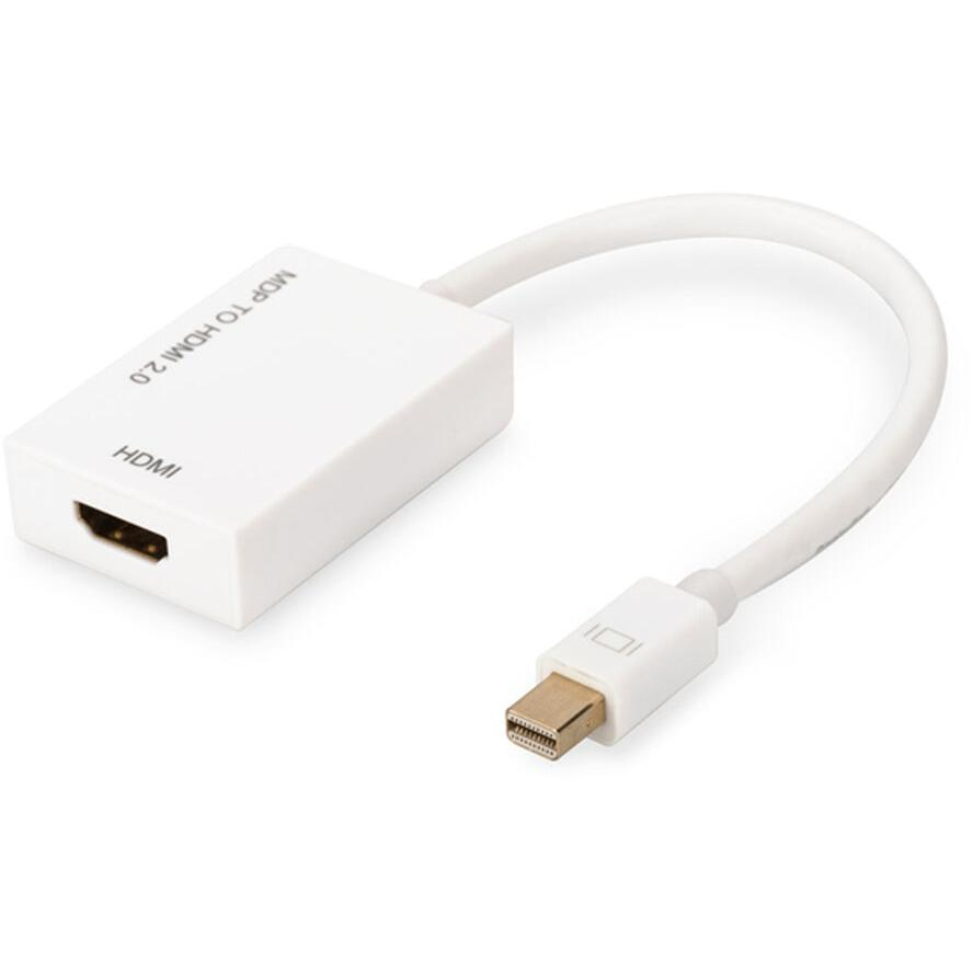 Assmann DisplayPort adapter cable, mini DP - HDMI type A (AK-340416-002-W)