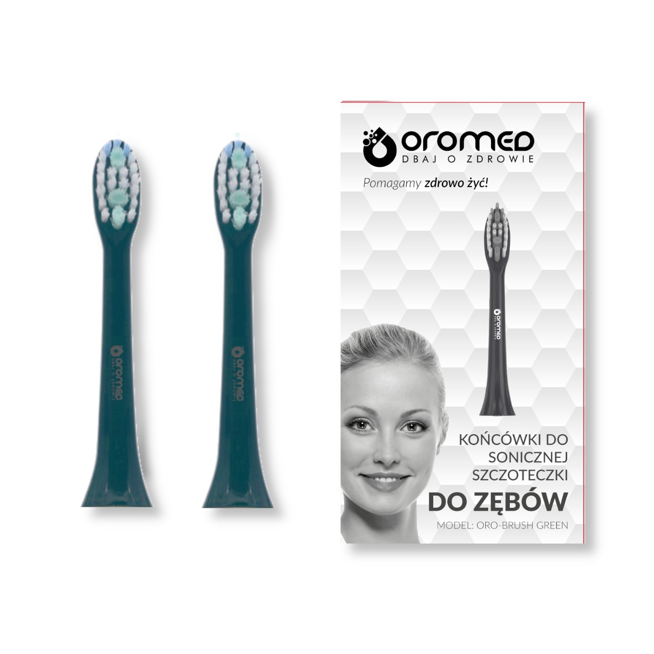 Oromed Elektromos Fogkefefej (2db) Zöld (SZC_KO?_BRUSH_G)