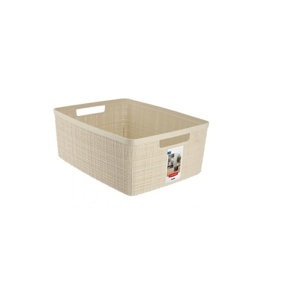 Curver 245371 Jute Kosár M 12L Elefántcsont (245371)