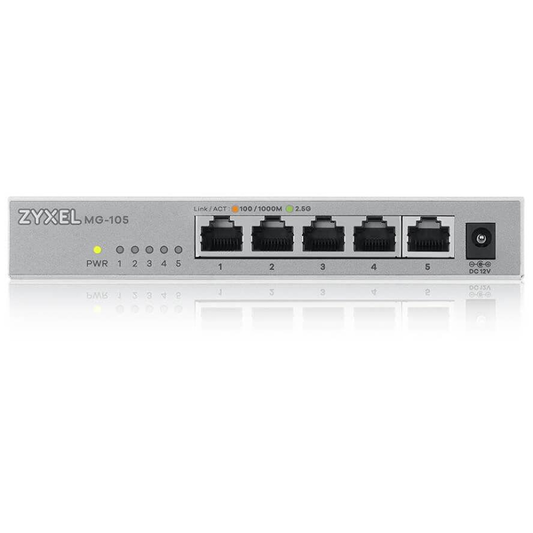 Zyxel XMG-105 Beállítást nem igénylő (unmanaged) 2.5G Ethernet (100/1000/2500) Szürke