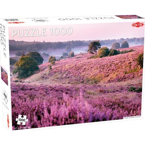 Tactic Lanscape: Moors Covered in Heather - 1000 pcs Puslespil 1000 stk Landskab
