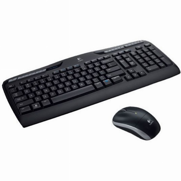 Logitech Wireless Combo MK330 klávesnice Obsahuje myš RF bezdrátový QWERTY Anglický Černá