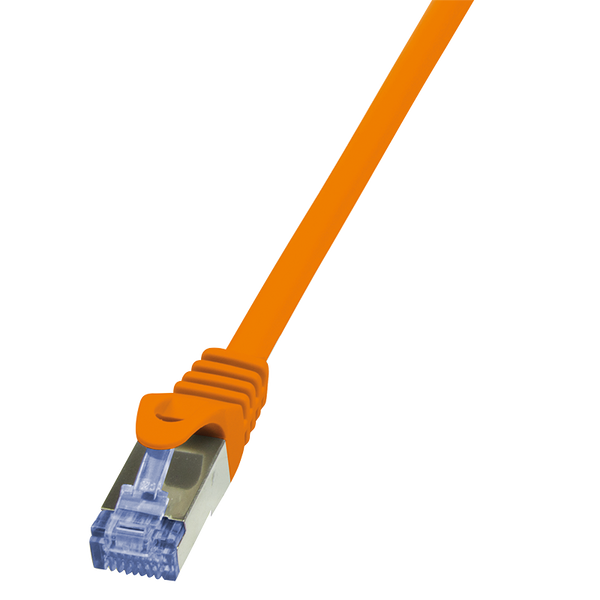 LogiLink CQ3018S S/FTP CAT6A Patch Kábel 0.25m Narancs