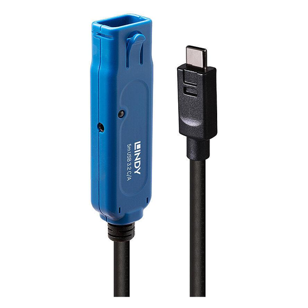 Lindy 43380 USB-kabel USB 3.2 Gen 1 (3.1 Gen 1) 5 m USB C USB A Sort