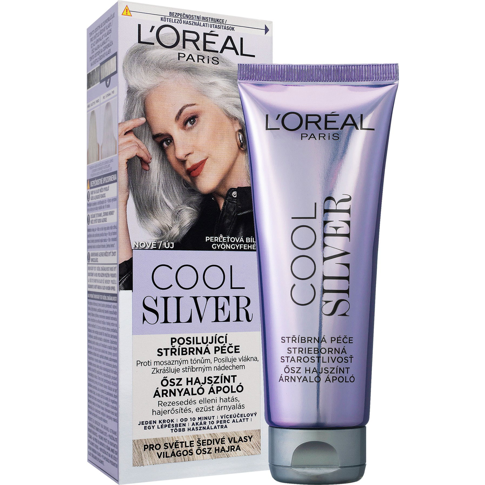 L'ORÉAL PARIS Cool Silver gyöngyházfényű fehér 114 ml (3600524194802)