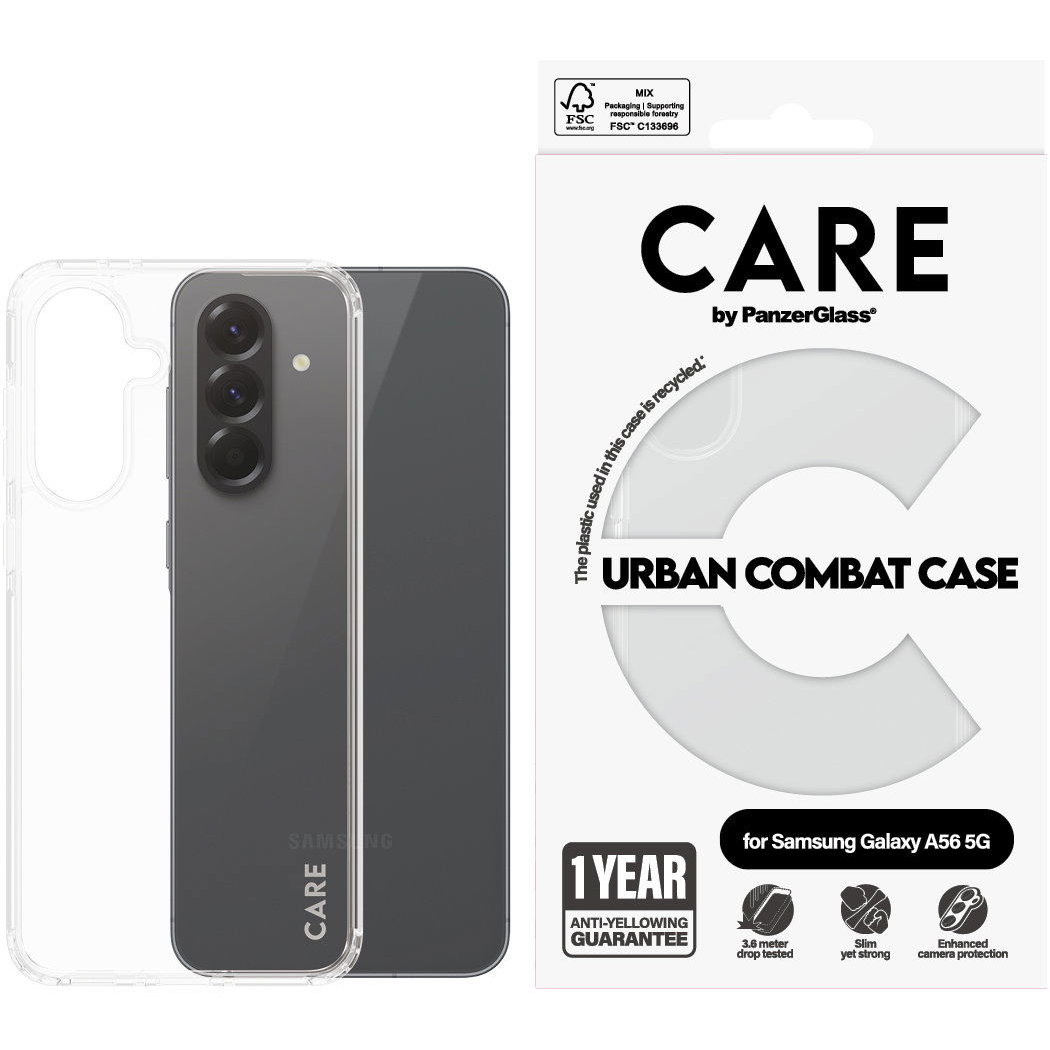 PanzerGlass CARE Samsung Galaxy A56 5G Urban Combat átlátszó tok (CRRFUBCG38380)