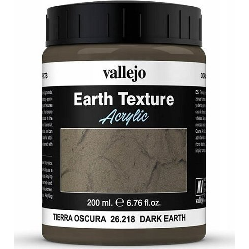  Vallejo Vallejo: 26.218 - Diorama FX - Earth Textures - Dark Earth (200 ml)