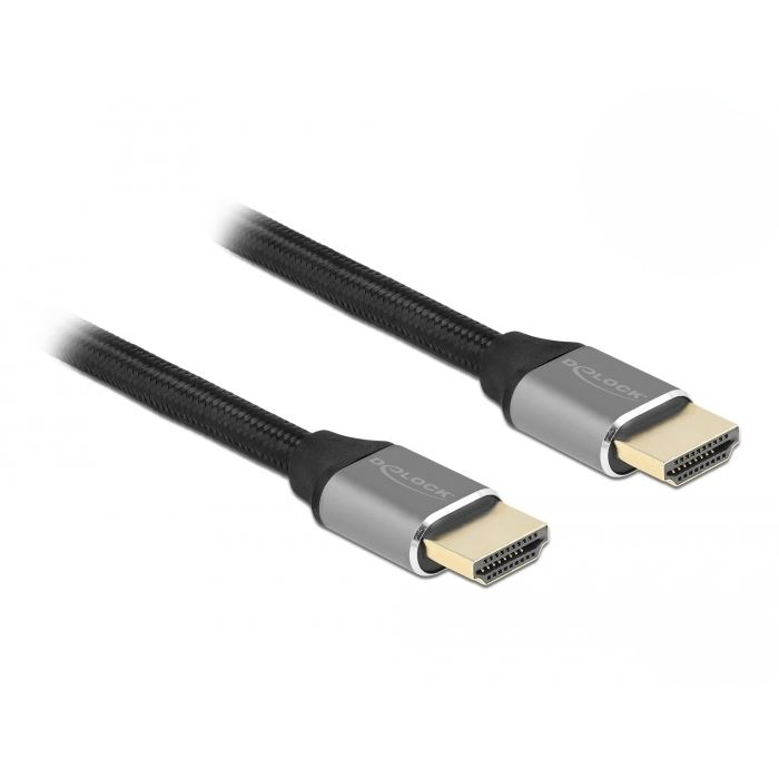 Delock Ultra nagy sebességű HDMI kábel 48 Gbps 8K 60 Hz szürke 2m (83996) (DE83996)