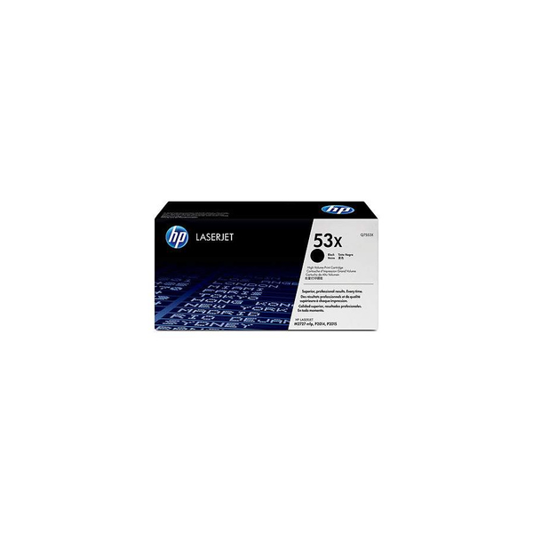 HP 53X High Yield Black Original LaserJet Toner Cartridge tonerpatron 1 stk
