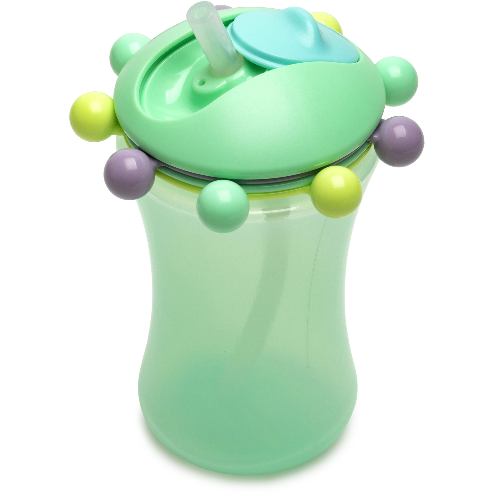 Melii Bögre szívószállal és számlappal, 340 ml mentazöld (790693119003)