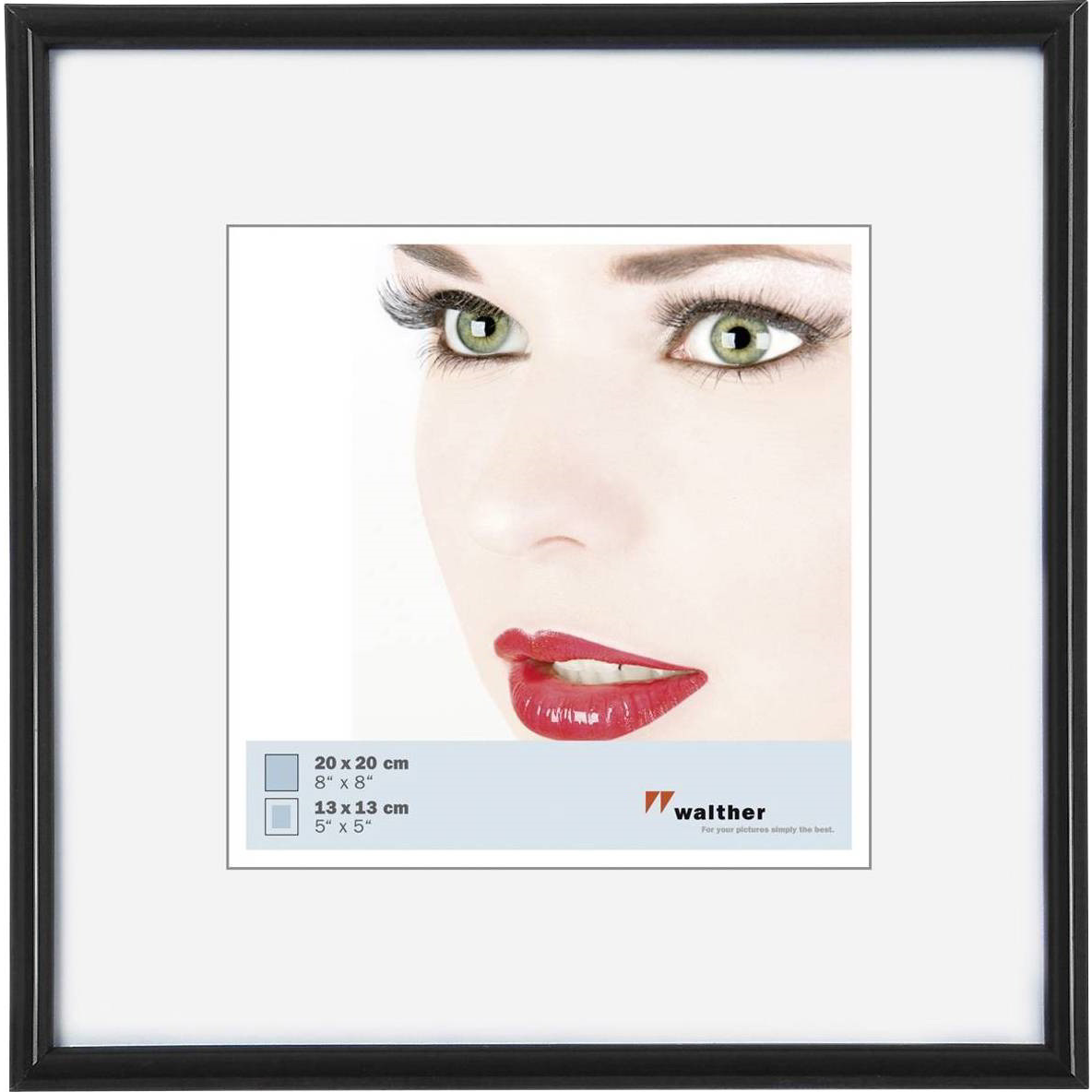 Walther KB220H Galeria 21,3x21,3 Képkeret - Fekete (KB220H)