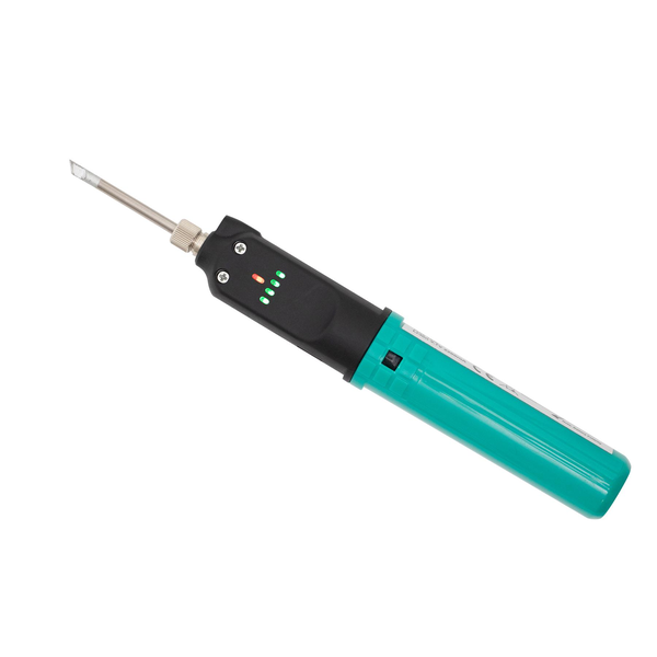 SMA Pro’skit  vezeték nélküli forrasztópáka, 12W, professzionális, érintőkapcsolós, gyors felfűtés, cserélhető akkumulátor, beépített lámpa, tartó állvány, USB-C töltőkábel (SI-B165)