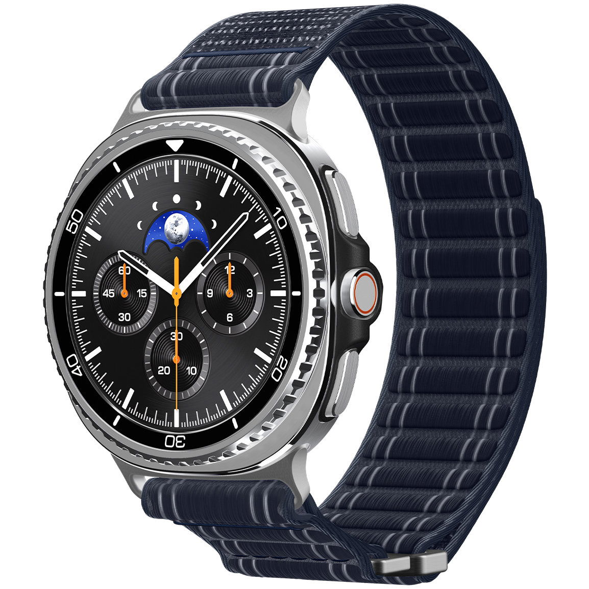 Spigen Fabric Band Hook And Loop Samsung Galaxy Watch 8 46mm / 44mm / 40mm szíj - tengerészkék (AMP10155)