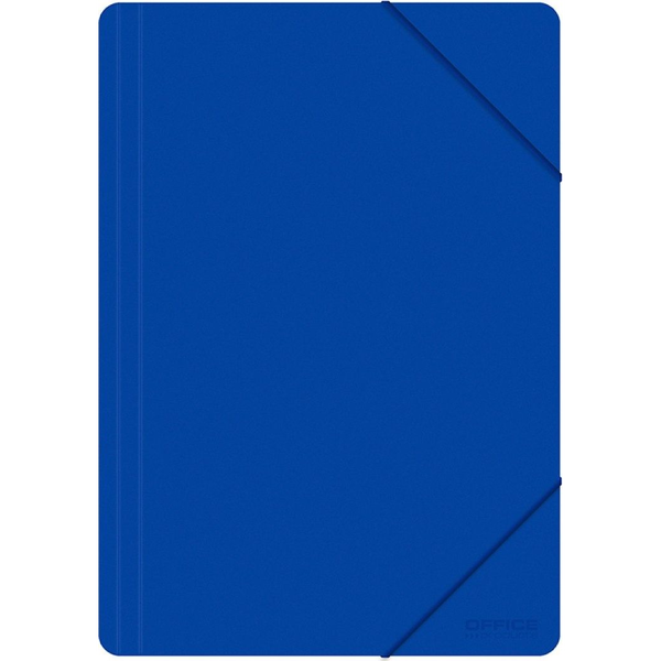  Office Products Teczka z gumką OFFICE PRODUCTS, A4, PP, 500mikr., 3-skrz., niebieska