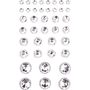 KRYSZTAŁKI SAMOPRZYLEPNE, 40 SZT. CRYSTAL