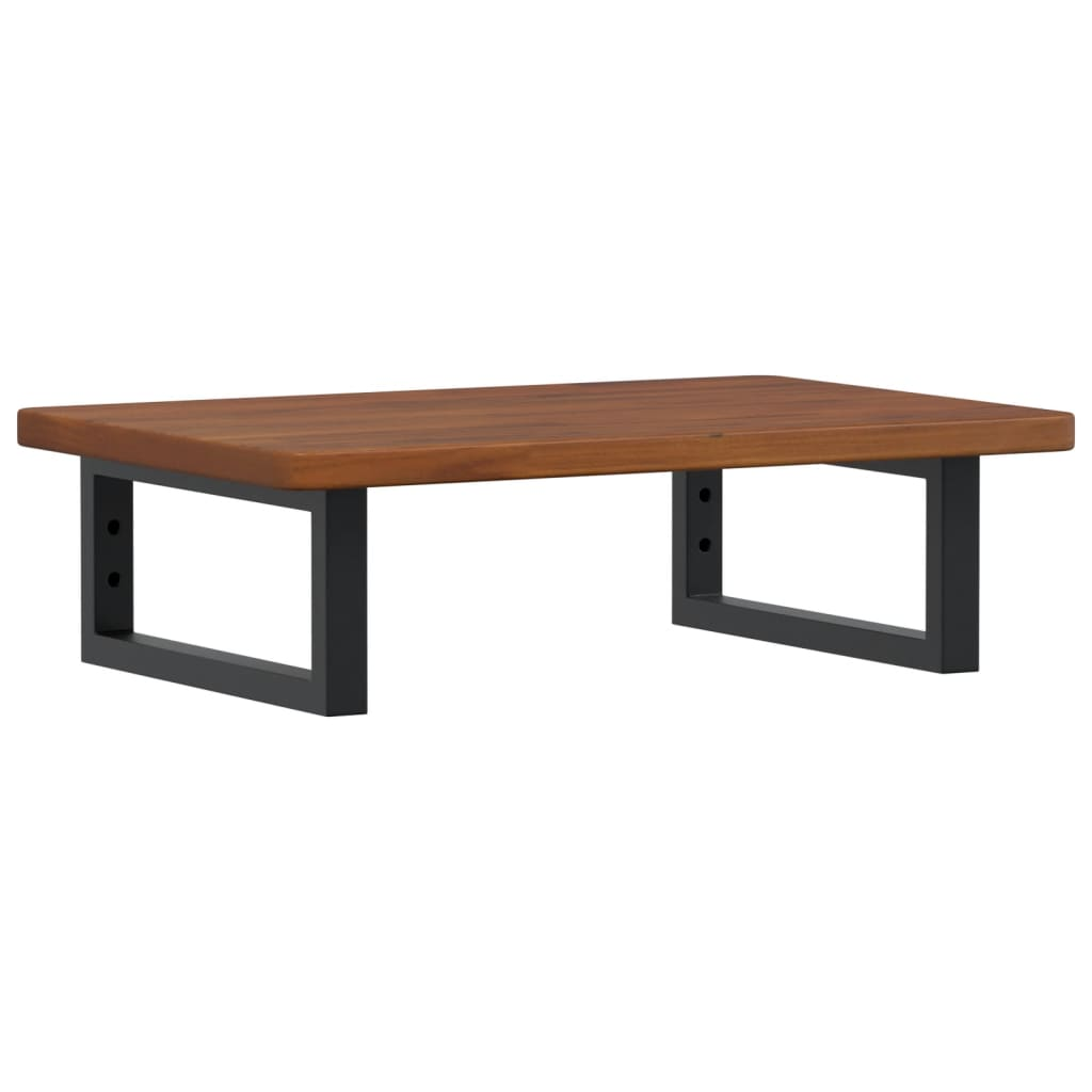 acél és tömör tölgyfa falra szerelhető mosdópolc (3302349)