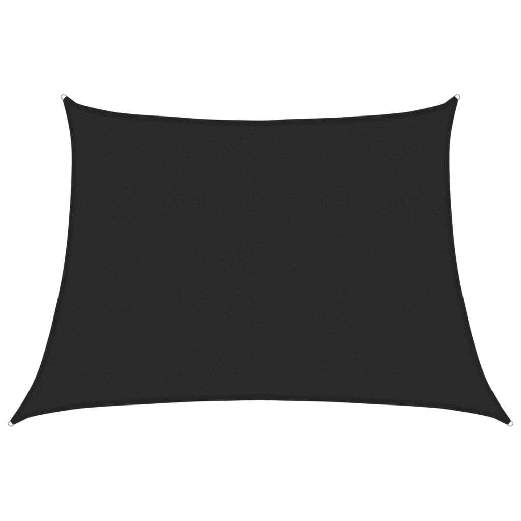 fekete HDPE napvitorla 160 g/m² 4/5 x 3 m (311765)