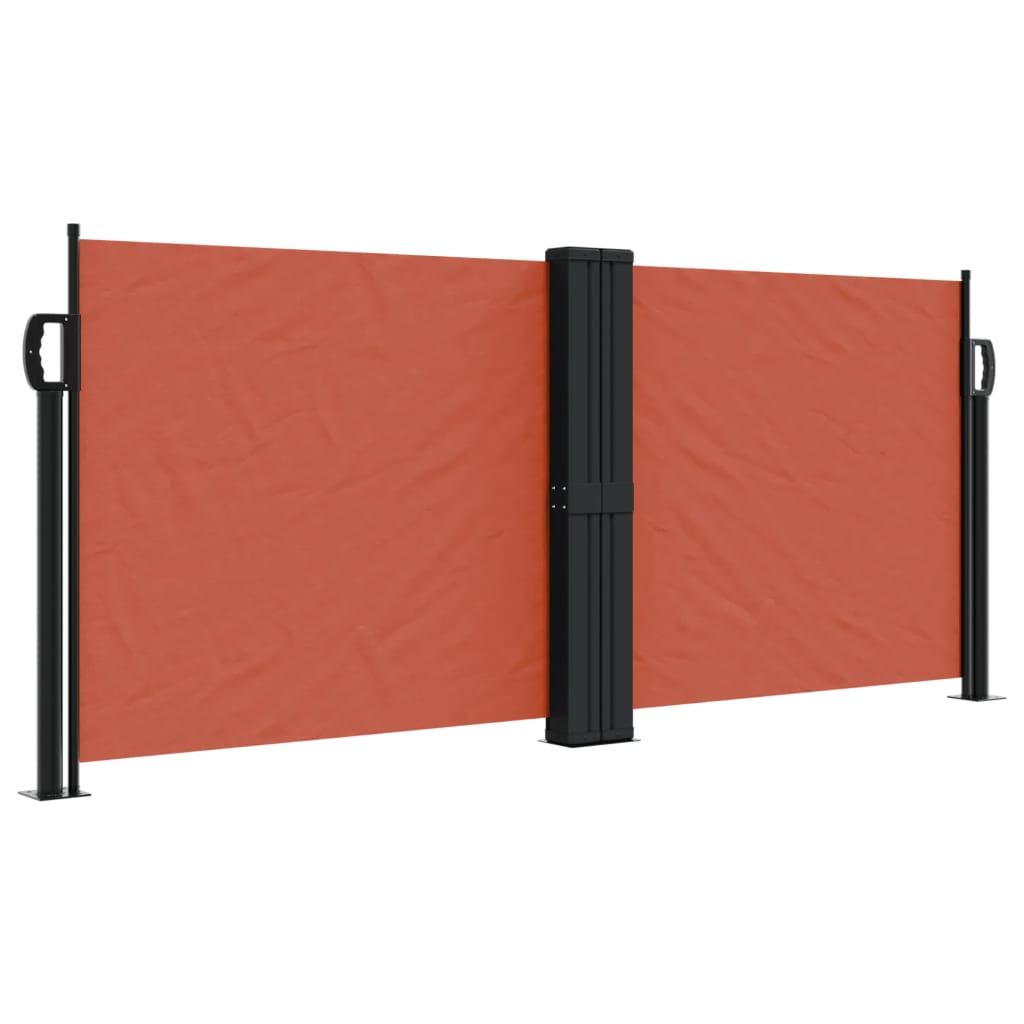 terrakotta behúzható oldalsó napellenző 100 x 1000 cm (4004693)