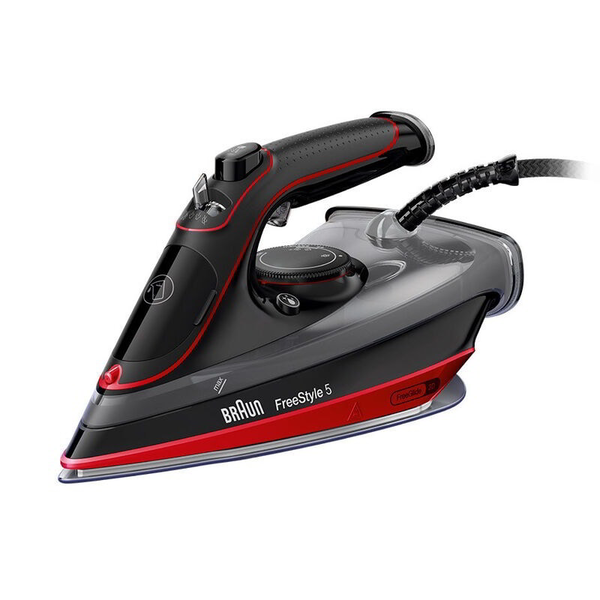 Braun FreeStyle 5 SI 5057 RD Piastra in Ceramica 2700 W Nero, Rosso