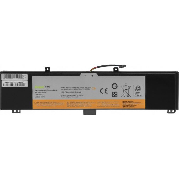 Green Cell LE160 Laptop Akkumulátor / Akku L13M4P02 L13L4P02 L13N4P02 Lenovo Y50 Y50-70 Y70 Y70-70 (LE160)