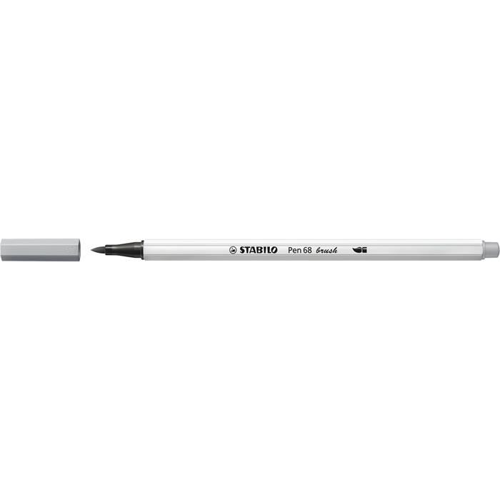 STABILO Pen 68 brush prémium ecsetfilc rugalmas heggyel középszürke (568/95) (568/95)