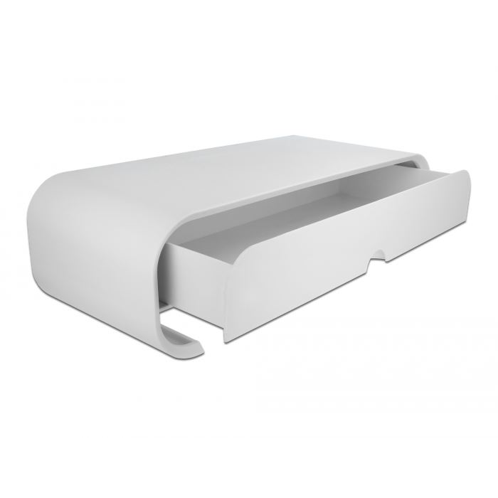 Delock monitor állvány fiókkal fehér (18324) (DL18324)