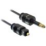 Delock 82876 Toslink optikai audio kábel 2m (Toslink apa - Toslink Mini apa)