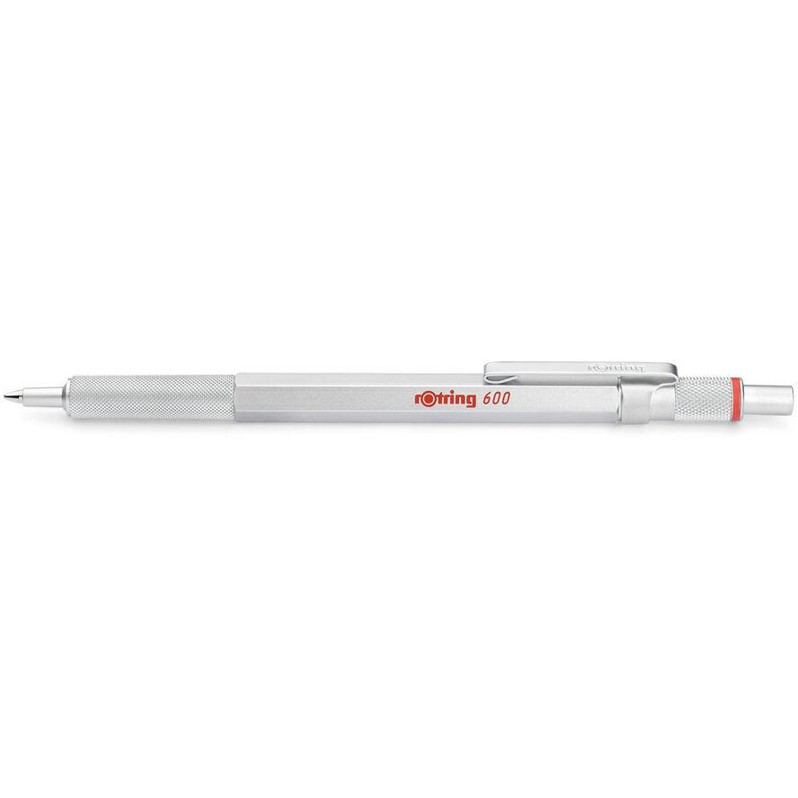 Rotring 600 1,0mm ezüst nyomógombos golyóstoll (2032578)