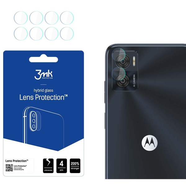 Hybridní sklo 3MK pro Motorola Moto E22 4 ks