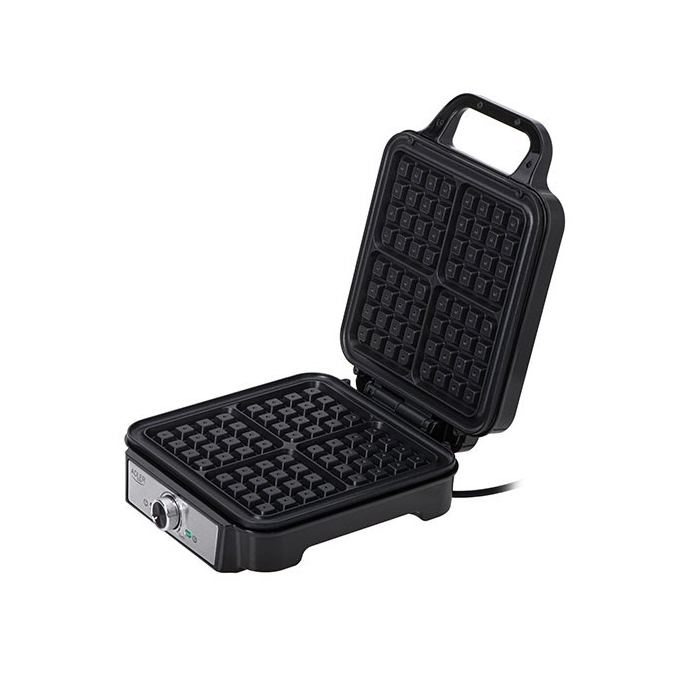 Adler AD 3083 Gofrisütő 1800W - Fekete/Ezüst (AD 3083)
