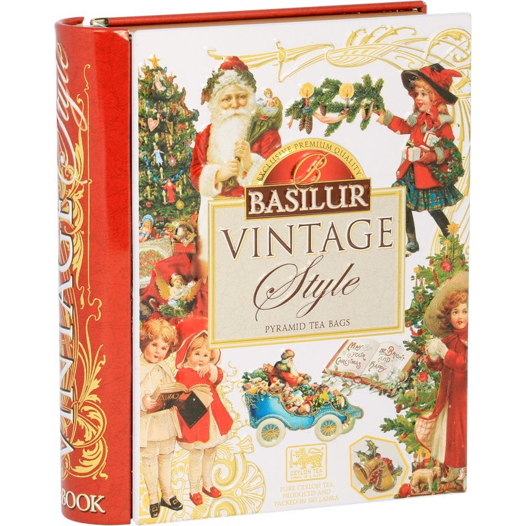 Basilur Book Vintage Pyramid 5 × 2 g malý plech (4792252938144)