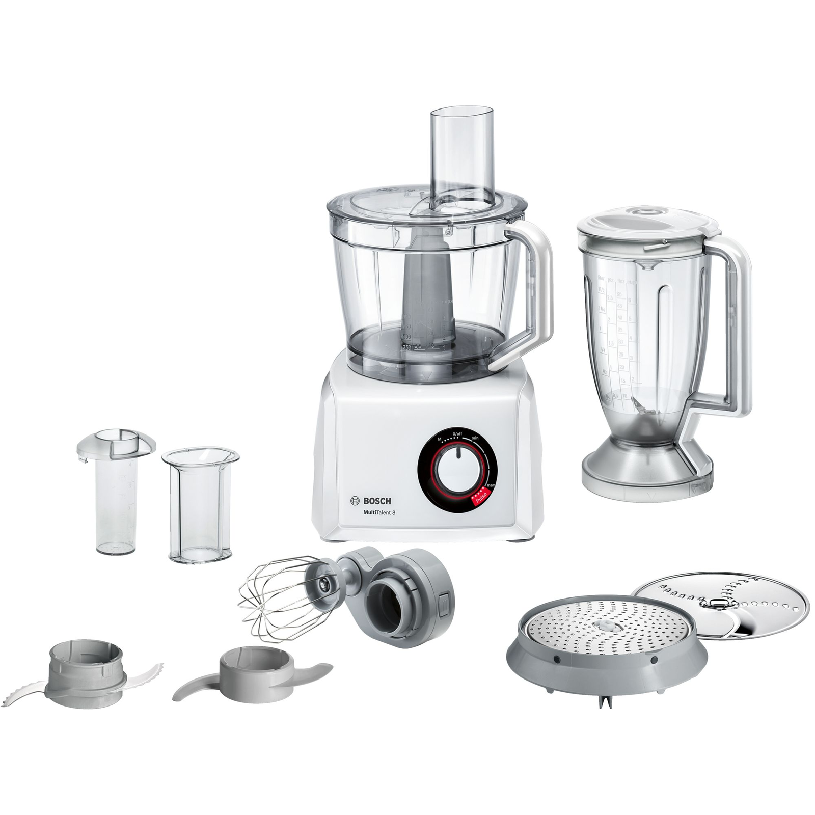 Bosch MC812W501 MultiTalent 8 Aprító - Fehér (MC812W501)