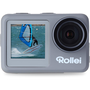 Спортна видеокамера Rollei Actioncam 9S Plus, 4K, Wi-Fi, водоустойчива, Selfie Display, Сребрист