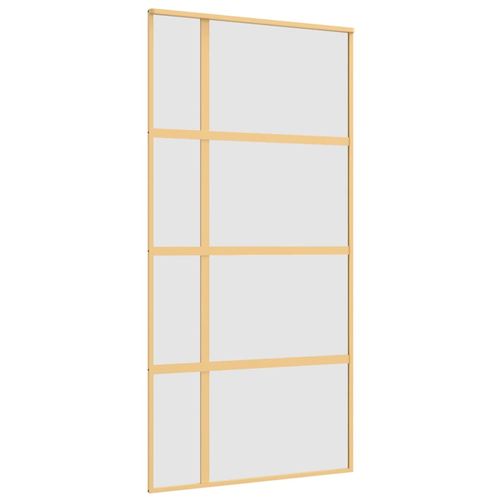 aranyszínű ESG tejüveg és alumínium tolóajtó 102,5 x 205 cm (155195)