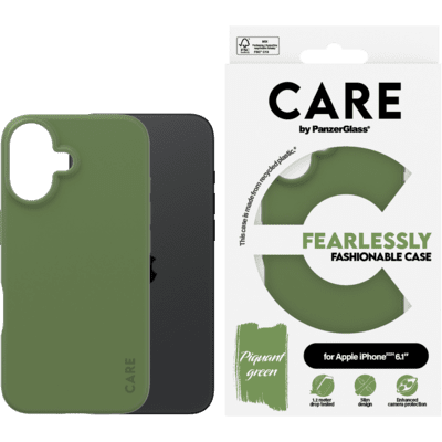 PanzerGlass Care Fashion Colors Apple iPhone 16 Telefon tok - Zöld (1405)