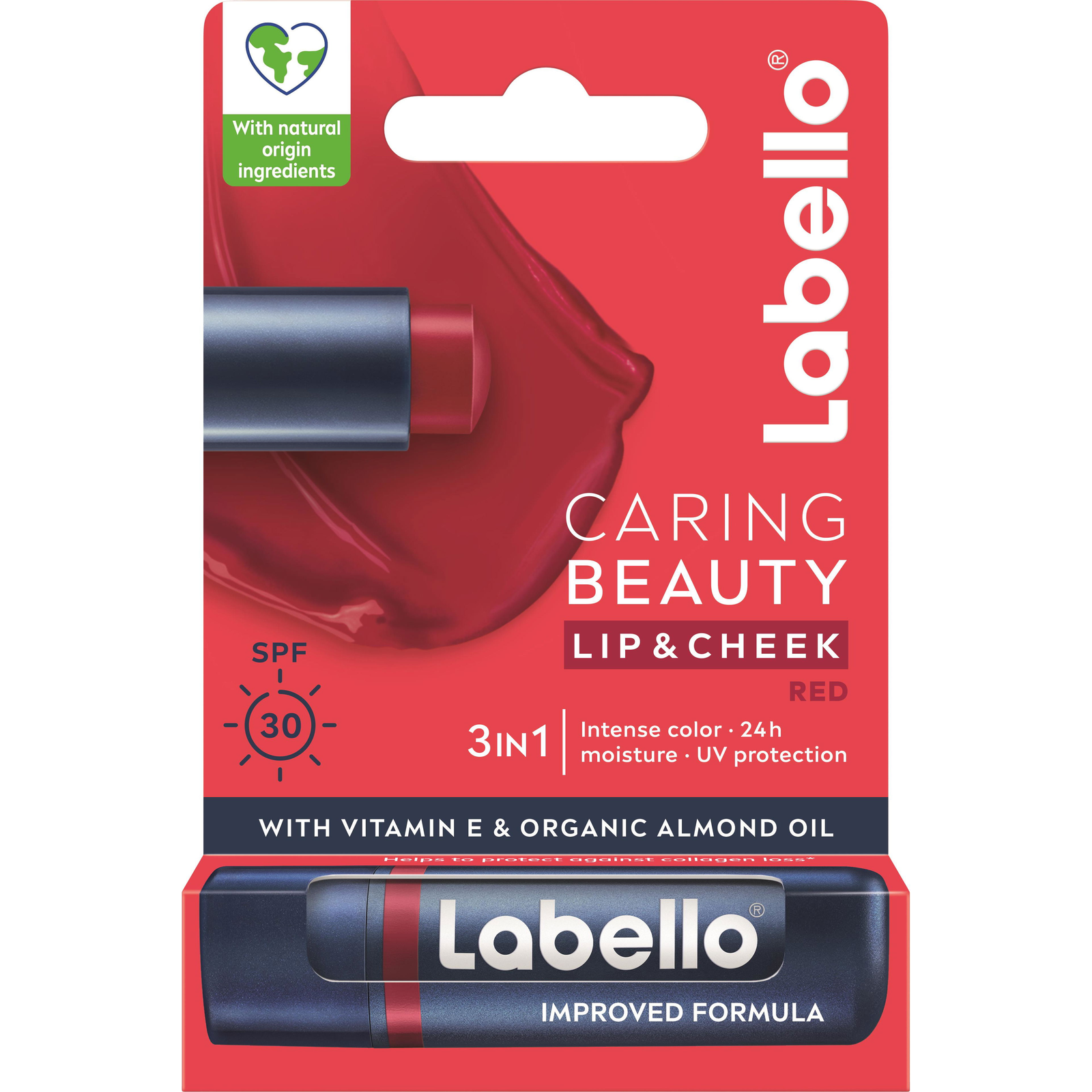LABELLO Caring Beauty Red 4,8 g (6001051006137)