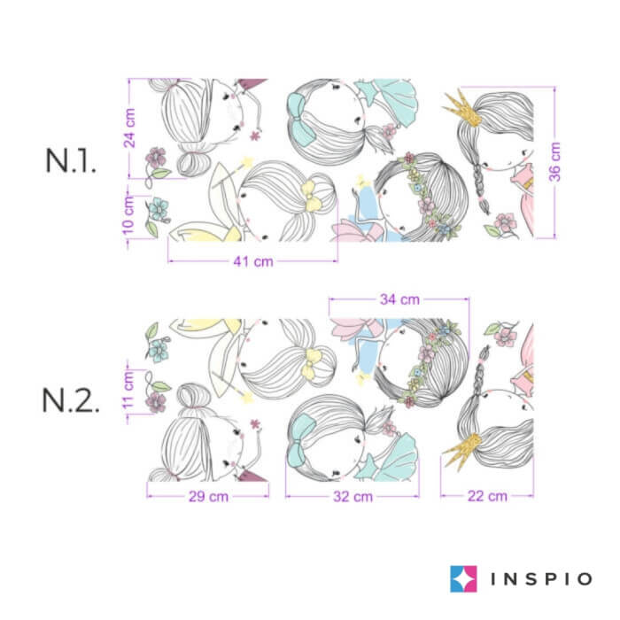 INSPIO tündérek az ajtó körül - Falmatricák N.2. - JOBB OLDALI (9185f)